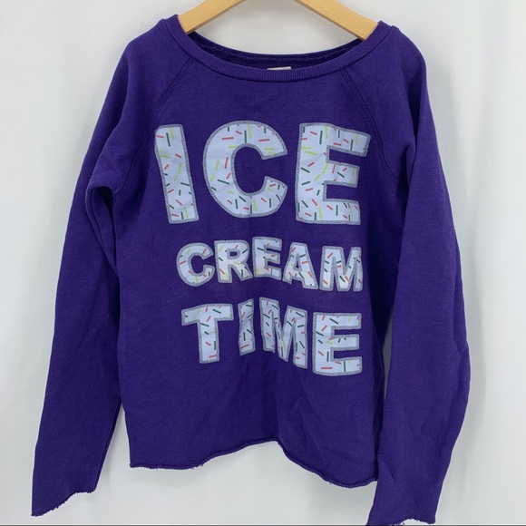 Bonton Other - NWT Bonton purple ice cream time sweatshirt 10y